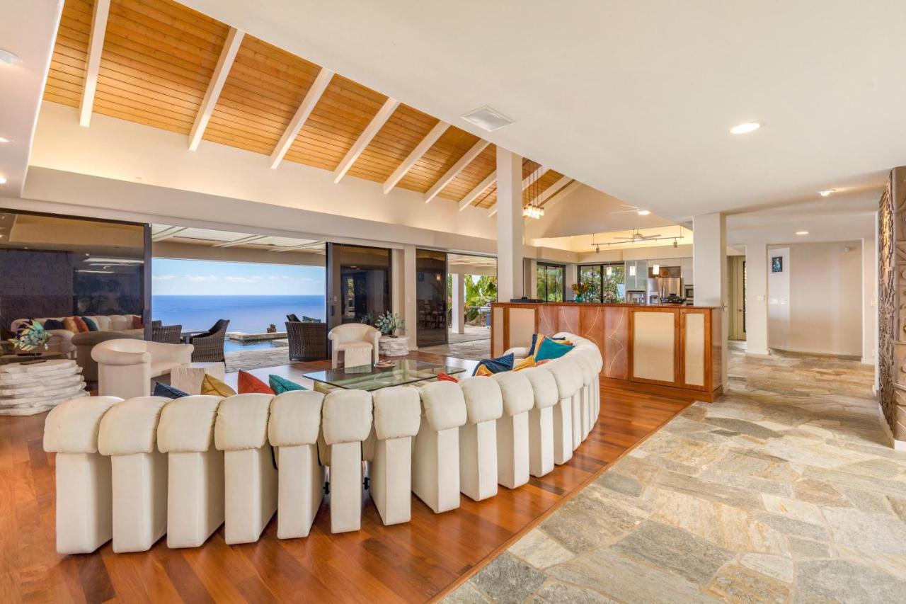 Waterfall House - Hawaii Кайлуа Кона Екстериор снимка